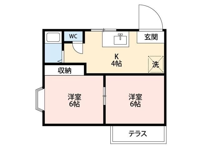 ベルフラットⅡの間取り