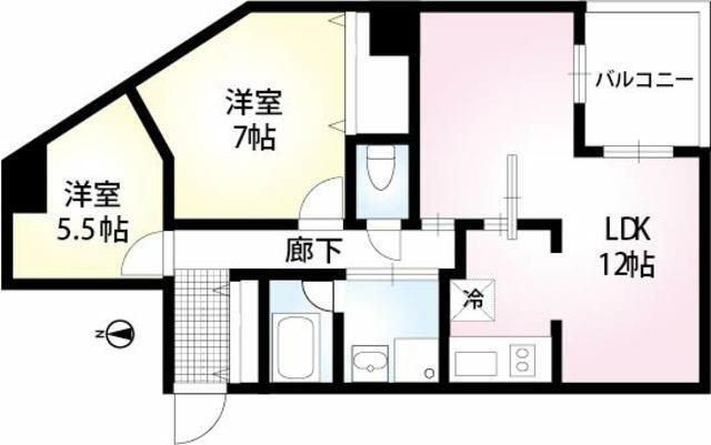 PRISM COURT 平井の間取り
