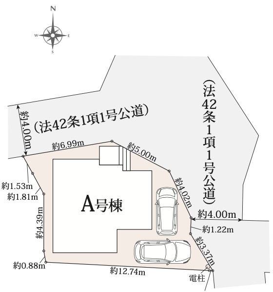 【仲介手数料無料】狭山市　祇園　全１棟　狭山市の不動産なら西武ハウジングの区画図