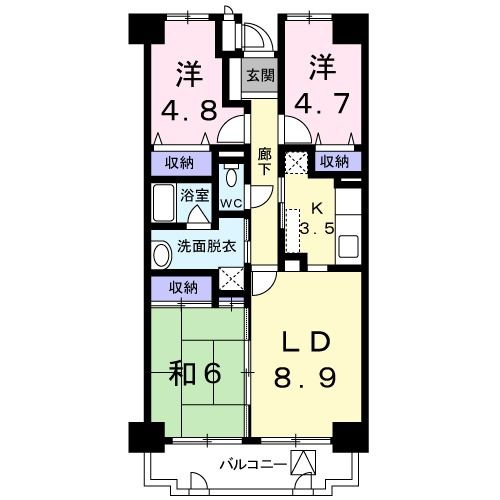 シャンヴェール柏の間取り
