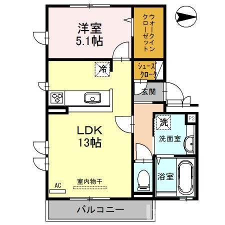 オリオン（A棟）　シリウス（B棟）　Ａ棟の間取り