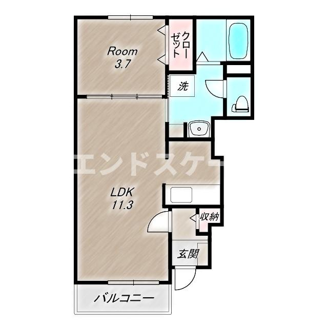 ラビスⅠの間取り|高崎、前橋のお部屋探しはエンドスケープまで！お客様の理想お聞かせ下さい♪