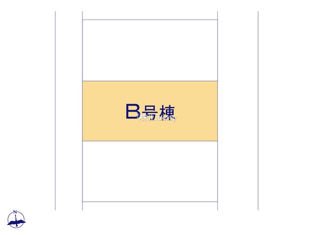 龍ケ崎市城ノ内4丁目　新築戸建　B号棟の区画図