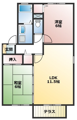 サンメゾン塚脇の間取り