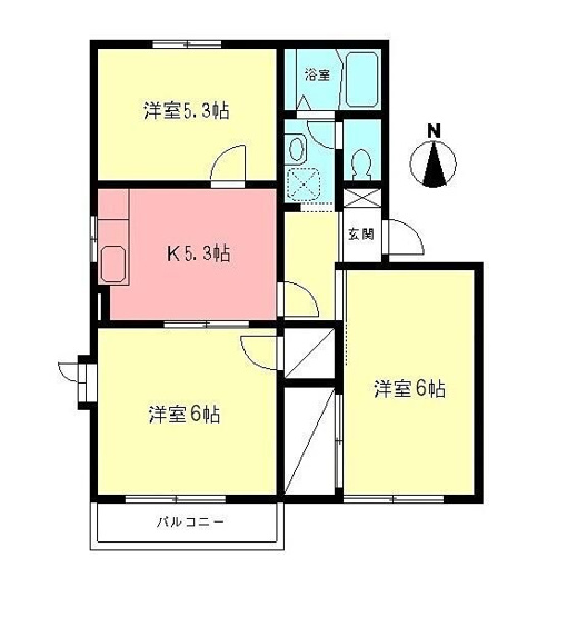 【間取り】 | ドミールサトウA