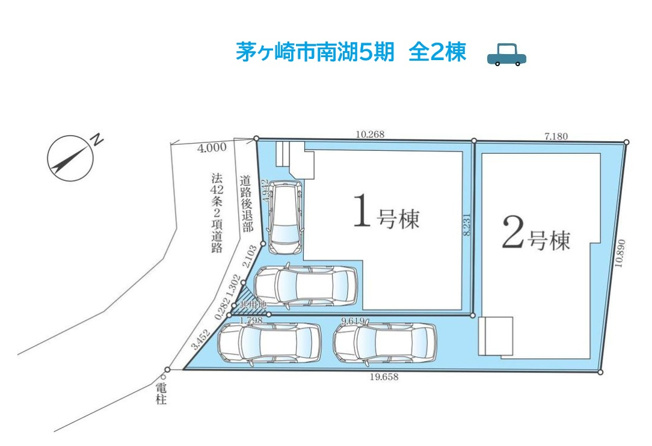 【区画図】 | サザンビーチちがさきまで徒歩15分！
小・中学校まで徒歩10分で通学も安心ですよ☆