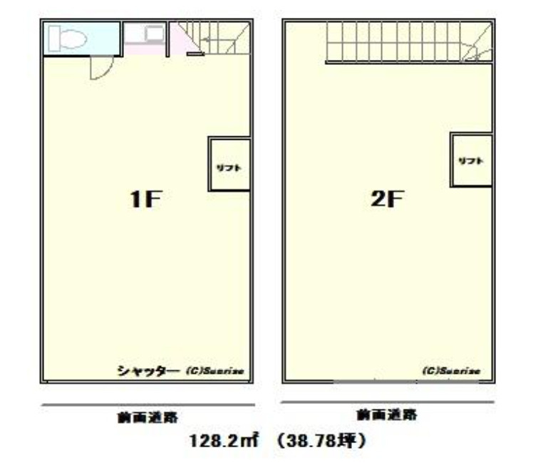 台東区鳥越１丁目の倉庫の間取り