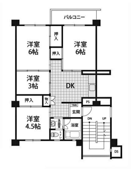 【間取り】 | 下板橋住宅C棟