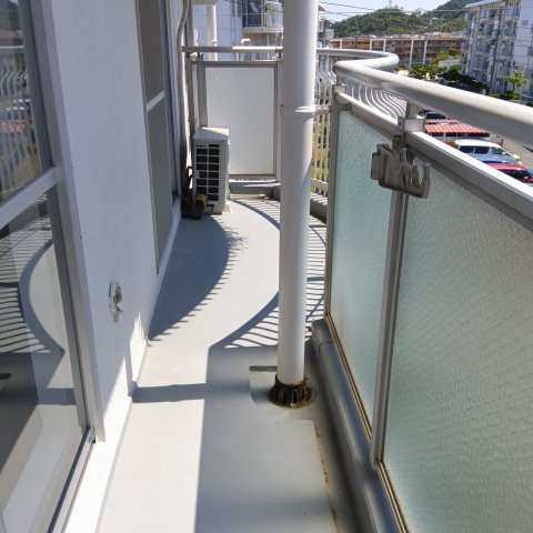 横尾３団地57号棟のバルコニー