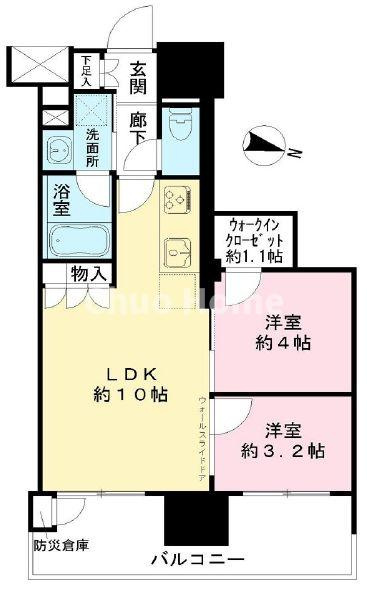 クレアホームズフラン東京三ノ輪の間取り|12階部分・日当たり・通風・眺望良好