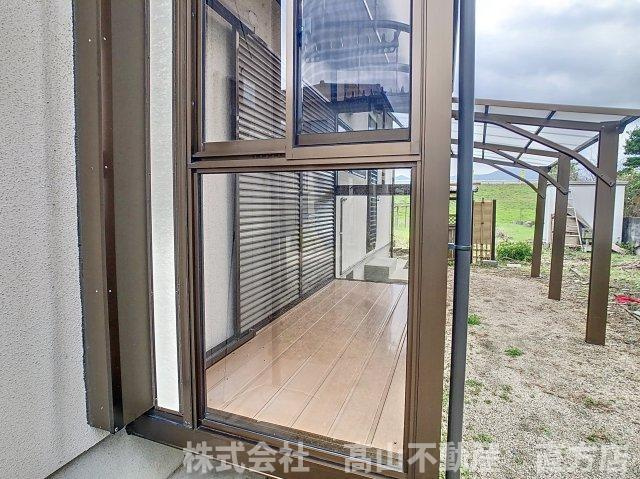 直方市大字植木の一戸建てのバルコニー