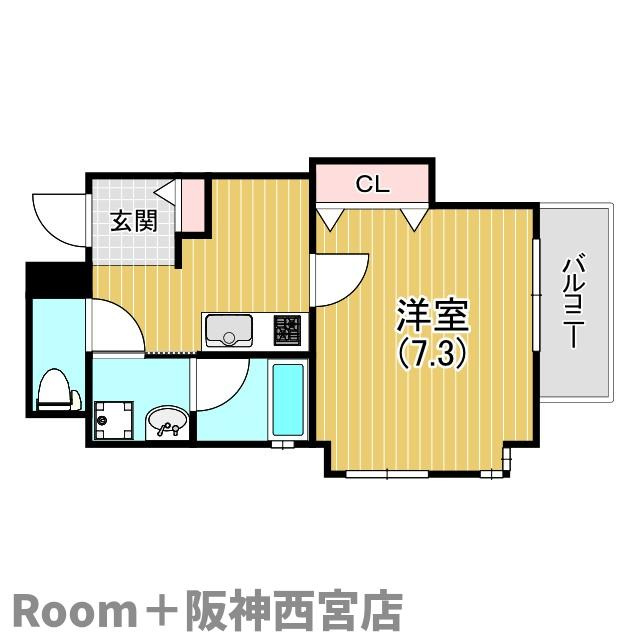 W.O.B NISHINOMIYAの間取り