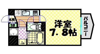 【間取り】 | LUXE難波WEST