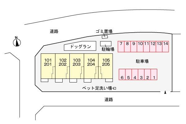 プリムローズの区画図