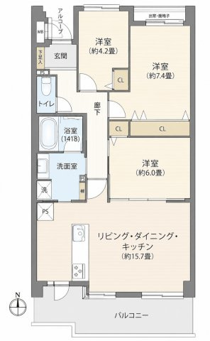 【間取り】 | コートハウス日吉本町