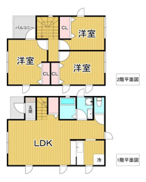 グリーンメゾン山本B棟の間取り