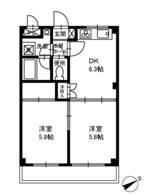 マンションルピナスの間取り