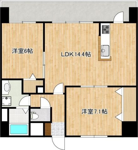 クロノス39京町本丁の間取り