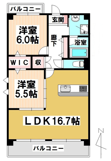 【間取り】 | グランドール玉水