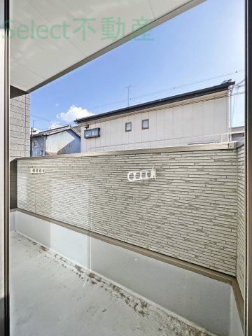 グランレーヴ黒川Ⅱのバルコニー