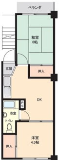 【間取り】 | 三田常盤台第2コーポ | 間取りです。