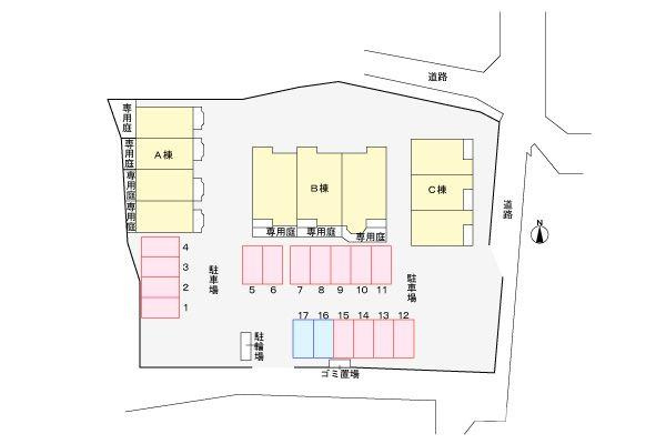 ＤＥＳＰＡＣＩＯ　Ｋの区画図