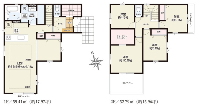 【間取り】 | 大和市下鶴間8期 新築戸建 全1棟