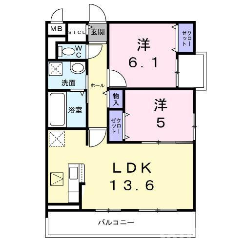 グラウスの間取り
