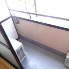 マキハイツのバルコニー