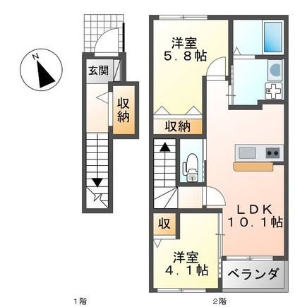 ＡＫ Ｈｅｉｍ Ｓｗｅｅｔ Ｆｌｏｇの間取り|間取図