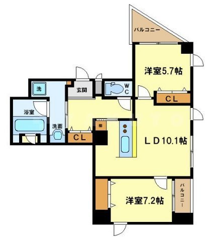 アルデール・エスパシオ　上福島小学校区の間取り|アルデール・エスパシオ　開放感ある間取り
