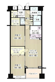 【間取り】 | ＫＤＸレジデンス日本橋水天宮 | 間取りです。