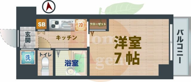 【間取り】 | フェニックス高円寺クアトロ | 1Kのお部屋です。