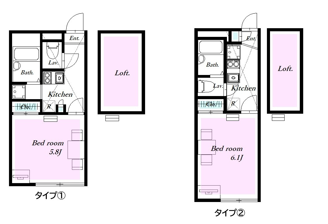 レオパレスネイティブⅡの間取り