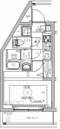 ベルシード武蔵小杉ノースの間取り