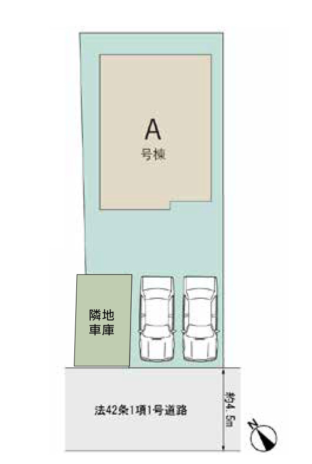 座間市明王１棟の区画図