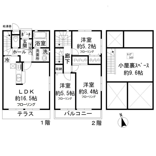 フルールの間取り