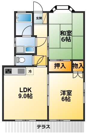 【間取り】 | コーポ小林