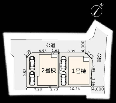 【区画図】 | 伊勢原市沼目　全２棟　新築住宅