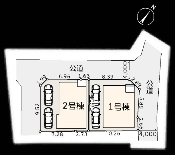 【区画図】 | 伊勢原市沼目　全２棟　新築住宅