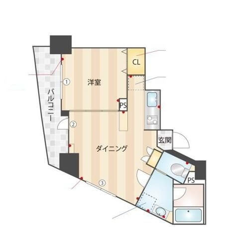 メゾン・カレンの間取り|間取りです。