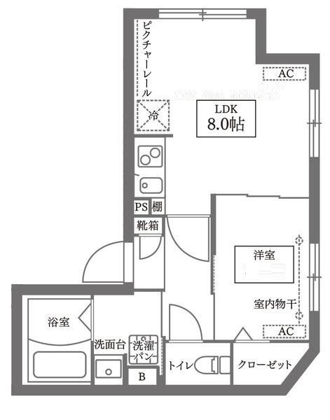 ＣＯＣＯＣＵＢＥ南長崎の間取り|間取りです。