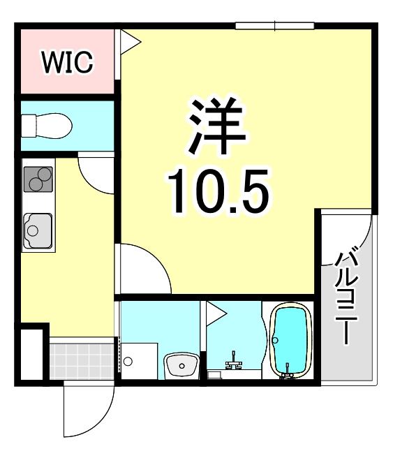 フジパレス西宮甲東園Ⅰ番館の間取り