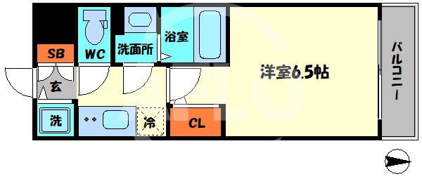 エスリードレジデンス本町パークフロントの間取り|エスリードレジデンス本町パークフロント　間取り