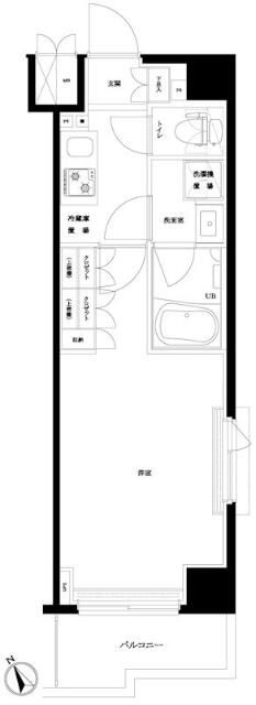 ルーブル川崎中丸子弐番館の間取り