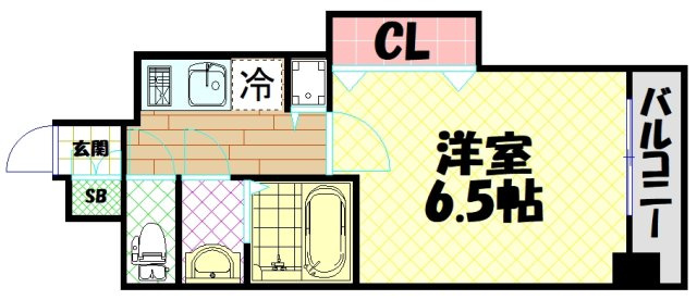 【間取り】 | レオンコンフォート難波ミラージュ