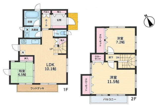 【間取り】 | 小田急線「読売ランド前」中古戸建