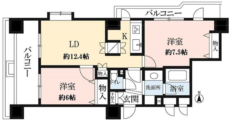 ドゥーエ練馬の間取り