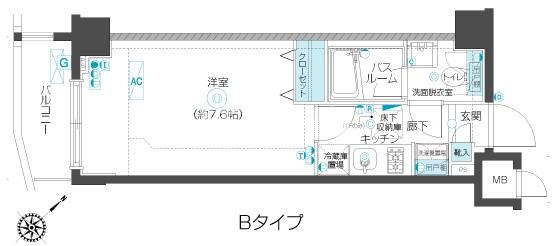 練馬区豊玉北３丁目の賃貸マンションの間取り