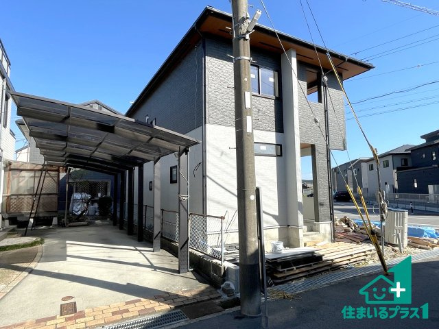 ★31(土)1(日)3(祝)現地見学可能！★東近江市長勝寺町　新築一戸建ての外観|安心の10年保証！外観を美しく保ち、雨水で汚れを落とします！気になることがありましたら、お気軽にお問い合わせください！